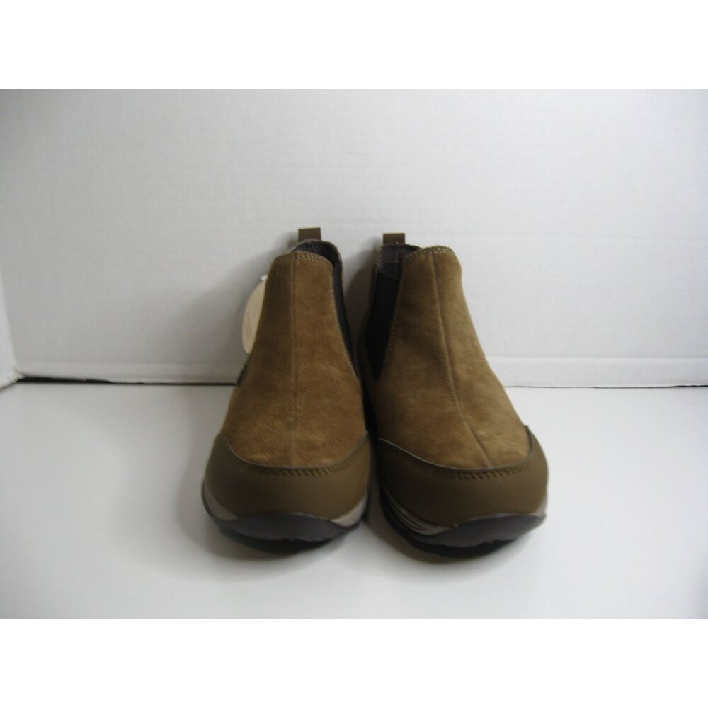 Easy Spirit Womens Water Resistant Brown Suede Ankle Boots Size 7M